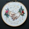 celestial handshake embroidery hand embroidery pattern, celestial handshake pattern, hand embroidery, hand embroidery pdf