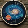 cosmic galaxy embroidery hand embroidery pattern, cosmic galaxy pattern, hand embroidery, hand embroidery pdf