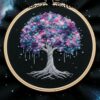 cosmic tree embroidery hand embroidery pattern, cosmic tree pattern, hand embroidery, hand embroidery pdf