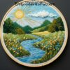 cozy winter cabin embroideris hand embroidery pattern, cozy winter cabin embroideris pattern, hand embroidery, hand embroidery pdf