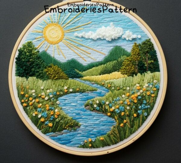 cozy winter cabin embroideris hand embroidery pattern, cozy winter cabin embroideris pattern, hand embroidery, hand embroidery pdf