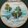 floating island embroidery hand embroidery pattern, floating island pattern, hand embroidery, hand embroidery pdf