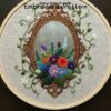 floral mirror hand embroidery pattern, floral mirror pattern, hand embroidery, hand embroidery pdf