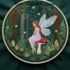 forest fairy embroidery hand embroidery pattern, forest fairy pattern, hand embroidery, hand embroidery pdf