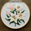 lily embroidery art hand embroidery pattern, lily art pattern, hand embroidery, hand embroidery pdf