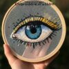 blue eye hand embroidery pattern, blue eye pattern, hand embroidery, hand embroidery pdf
