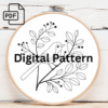bird on a branch hand embroidery pattern, bird pattern, hand embroidery, hand embroidery pdf
