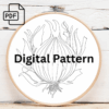 elegant onion embroidery design hand embroidery pattern, elegant pattern, hand embroidery, hand embroidery pdf