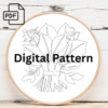 vibrant beetroot embroidery art hand embroidery pattern, vibrant pattern, hand embroidery, hand embroidery pdf