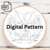 apple blossom embroidery design hand embroidery pattern, apple pattern, hand embroidery, hand embroidery pdf