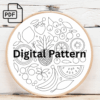 bash of fruits hand embroidery pattern, bash pattern, hand embroidery, hand embroidery pdf