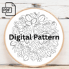 strawberry hand embroidery pattern, strawberry pattern, hand embroidery, hand embroidery pdf