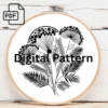 botanical fern embroidery design hand embroidery pattern, botanical pattern, hand embroidery, hand embroidery pdf