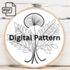 fern and bloom embroidery art hand embroidery pattern, fern pattern, hand embroidery, hand embroidery pdf
