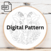 charming goat hand embroidery pattern, charming pattern, hand embroidery, hand embroidery pdf