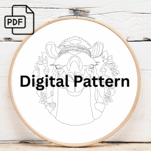 nomadic royalty hand embroidery pattern, nomadic pattern, hand embroidery, hand embroidery pdf