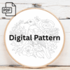 perched beauty hand embroidery pattern, perched pattern, hand embroidery, hand embroidery pdf
