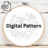 songbird hand embroidery pattern, songbird pattern, hand embroidery, hand embroidery pdf
