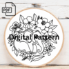 elephant hand embroidery pattern, elephant pattern, hand embroidery, hand embroidery pdf