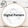 desert majesty hand embroidery pattern, desert pattern, hand embroidery, hand embroidery pdf