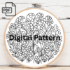bash of flowers hand embroidery pattern, bash pattern, hand embroidery, hand embroidery pdf