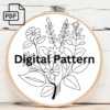 nature’s harmony embroidery hand embroidery pattern, nature’s pattern, hand embroidery, hand embroidery pdf
