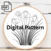 verdant whispers hand embroidery pattern, verdant pattern, hand embroidery, hand embroidery pdf