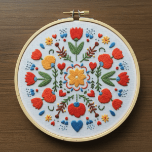 black-white-flower-design-circle