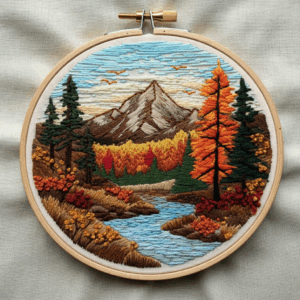 embroidery-mountain-scene-river-trees-2
