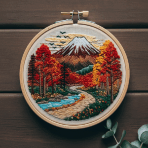 embroidery-mountain-scene-river-trees-3