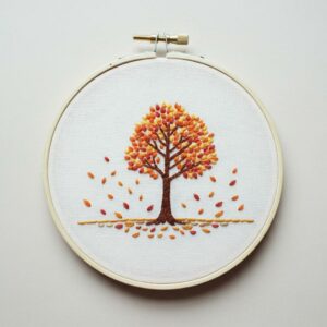 embroidery-tree-leaves-falling-down
