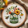 embroidery-jar-flowers-bee-table