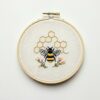 close-up-embroideryed-bee-hoop