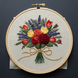 embroidery-bouquet-flowers-ribbon-hoop-3