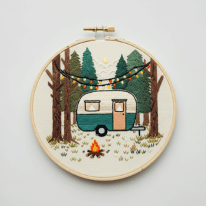 close-up-embroidery-camper-campfire