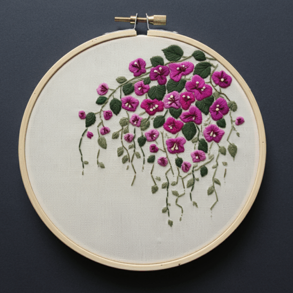 embroidery-bunch-flowers-white-background