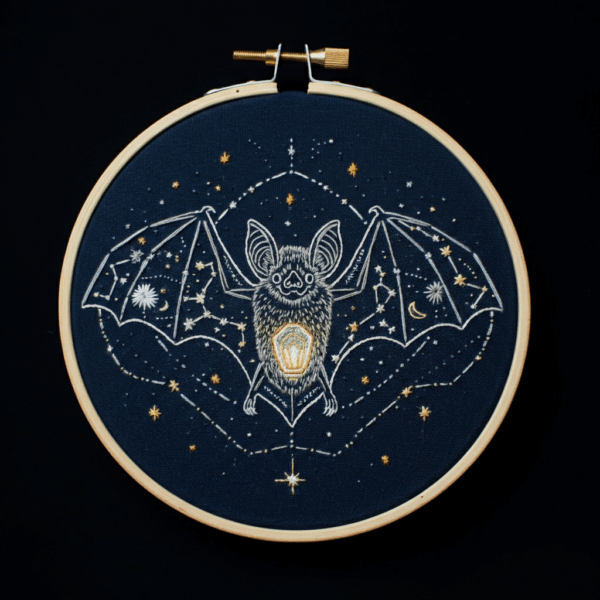close-up-embroidery-bat