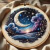 embroidery-art-crescent-stars-sky