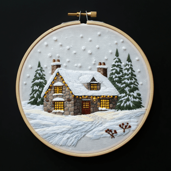 close-up-cross-stitch-picture-house-snow