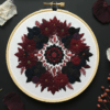 close-up-embroideryed-flower-hoop