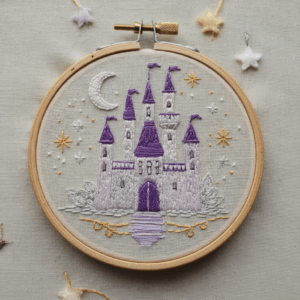 close-up-cross-stitched-picture-castle-2