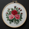 embroidery-rose-green-leaves-red-flowers