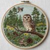 embroidery-owl-mouse-branch-forest