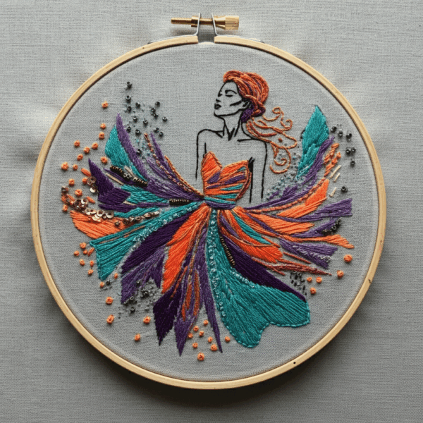 embroidery-woman-colorful-dress-flower