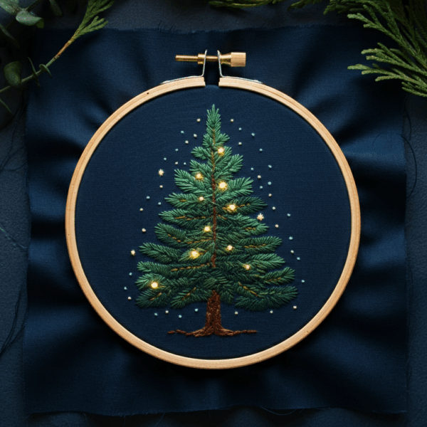 close-up-cross-stitch-christmas-tree-lights