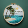 close-up-cross-stitch-picture-beach-scene