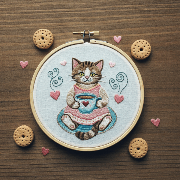 close-up-cross-stitch-picture-cat-cup-tea