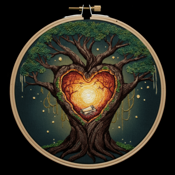 close-up-cross-stitch-picture-tree-heart