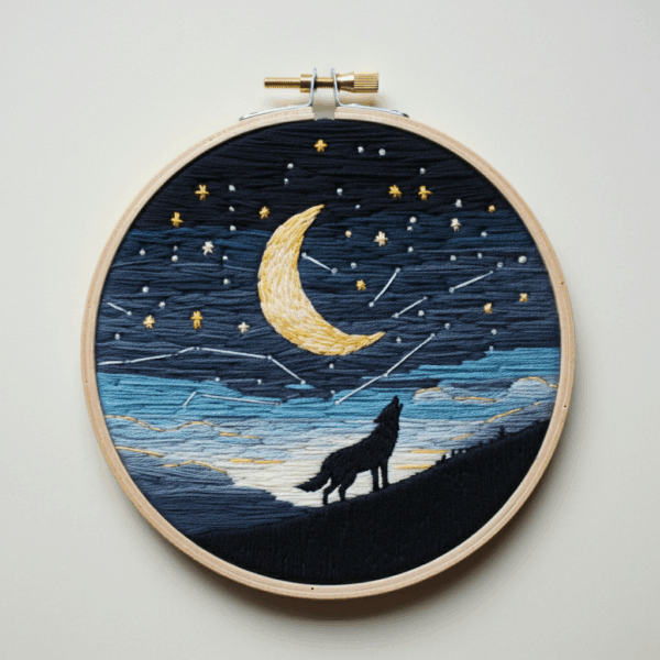 close-up-cross-stitch-picture-wolf-moon