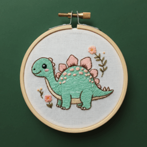 close-up-cross-stitched-dinosaur-flowers-2